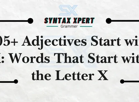 Adjectives Start with X