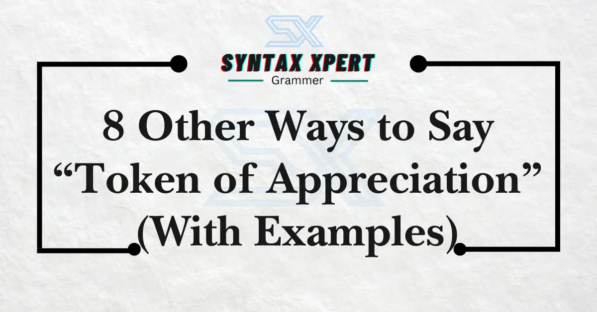 Token of Appreciation