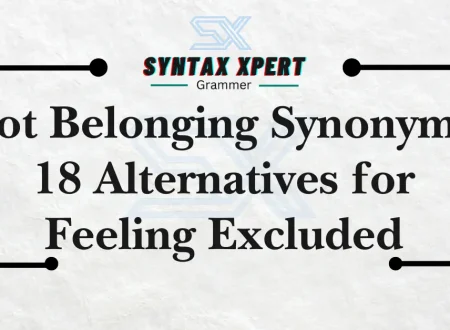 Not Belonging Synonym
