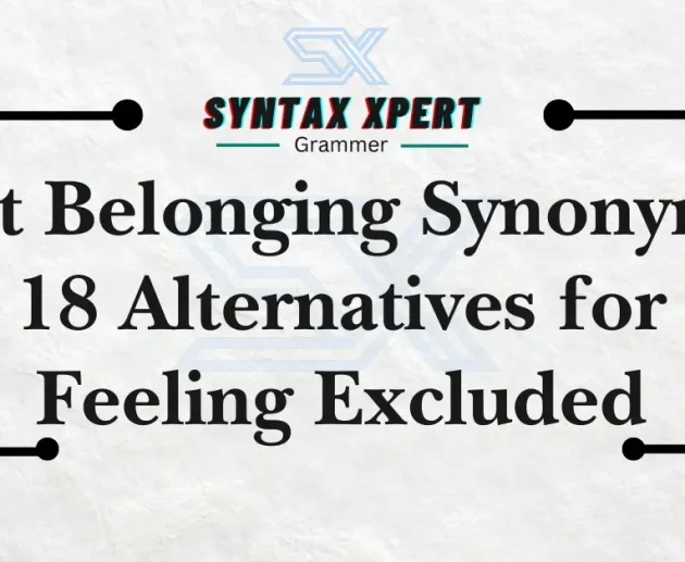 Not Belonging Synonym