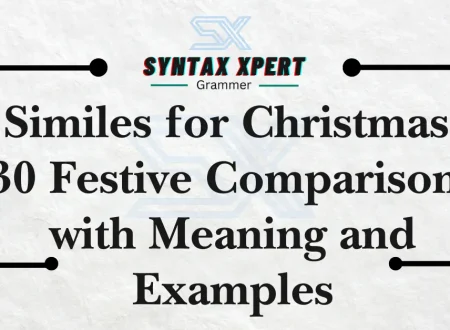 Similes for Christmas