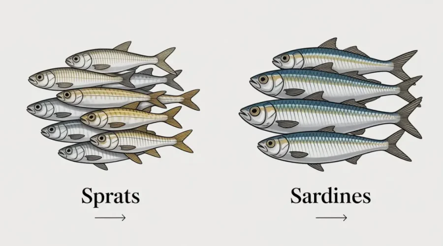 sprats vs sardines