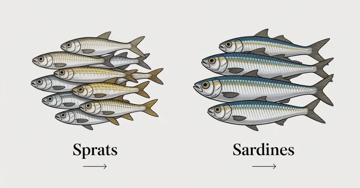 sprats vs sardines