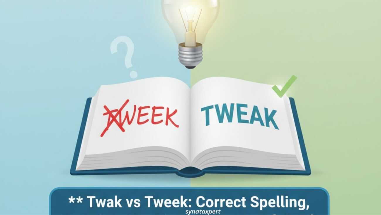 Tweak vs Tweek: What’s the Real Correct Spelling?
